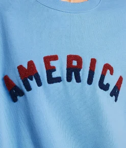 Z Supply American Sunday Oversized Pullover Surf Blue Best