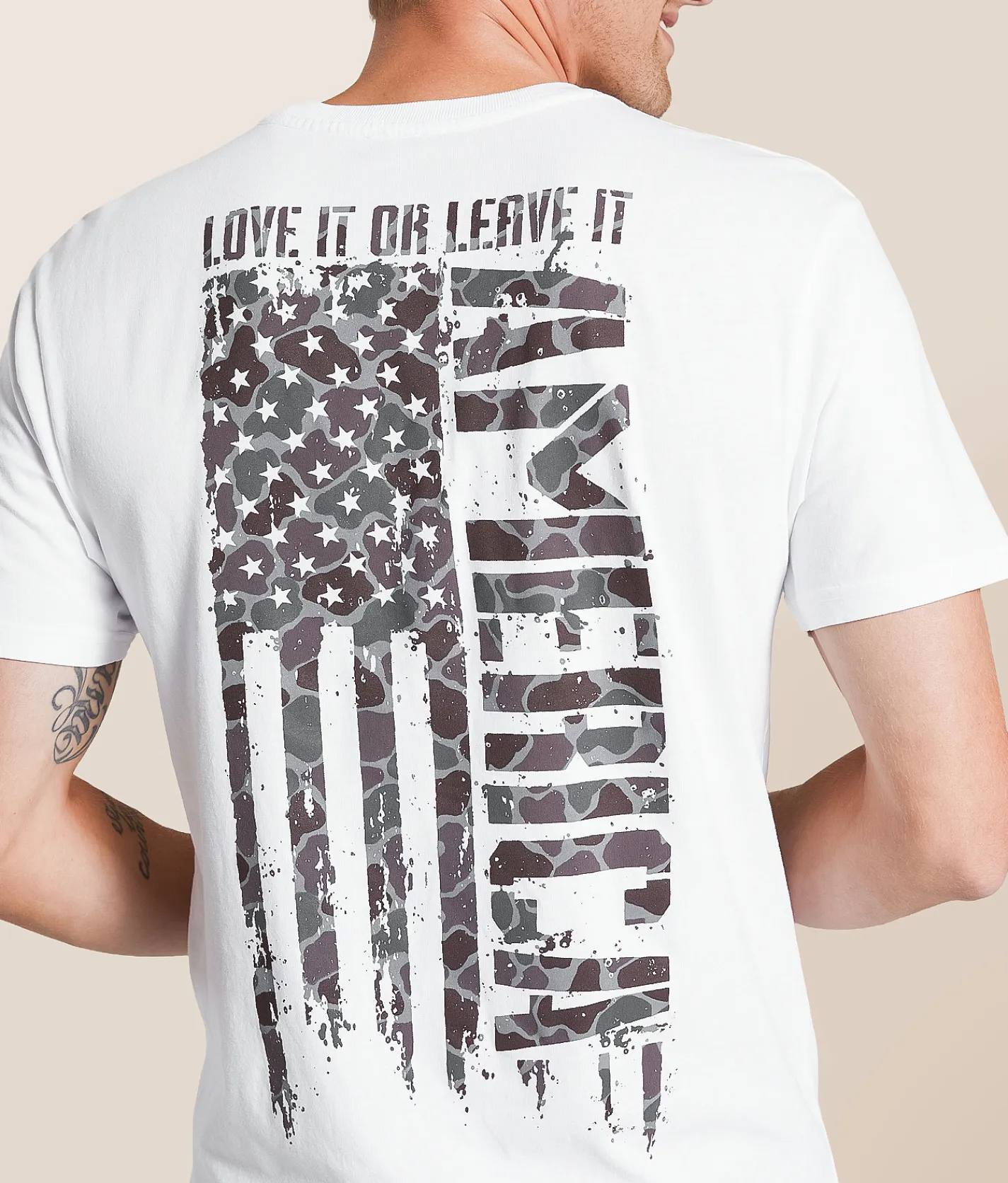 Tops|Graphic T-Shirts | Howitzer American T-Shirt White