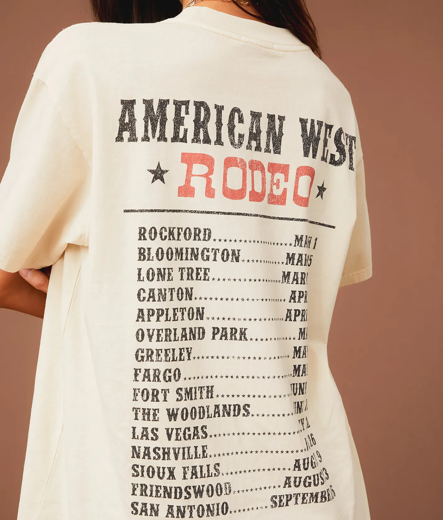 Tops | Sterling & Stitch American West Rodeo T-Shirt Birch