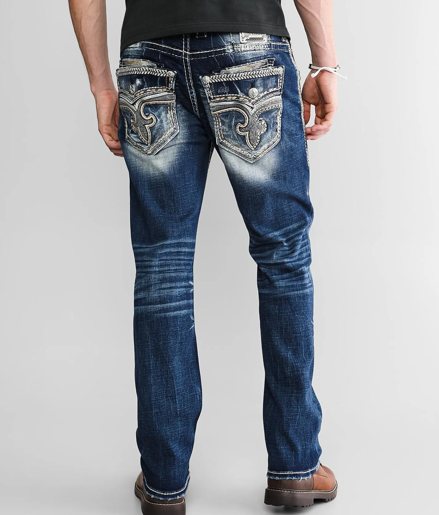 Rock Revival Amoux Straight Stretch Jean Amoux J202 Online