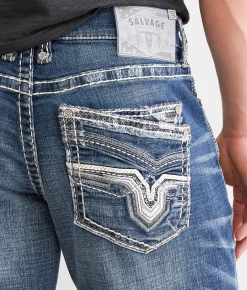 Sale Jeans|Bottoms | Salvage Anarchy Straight Stretch Jean Southwest Blvd