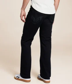 Salvage Anarchy Straight Stretch Jean Black Ice New