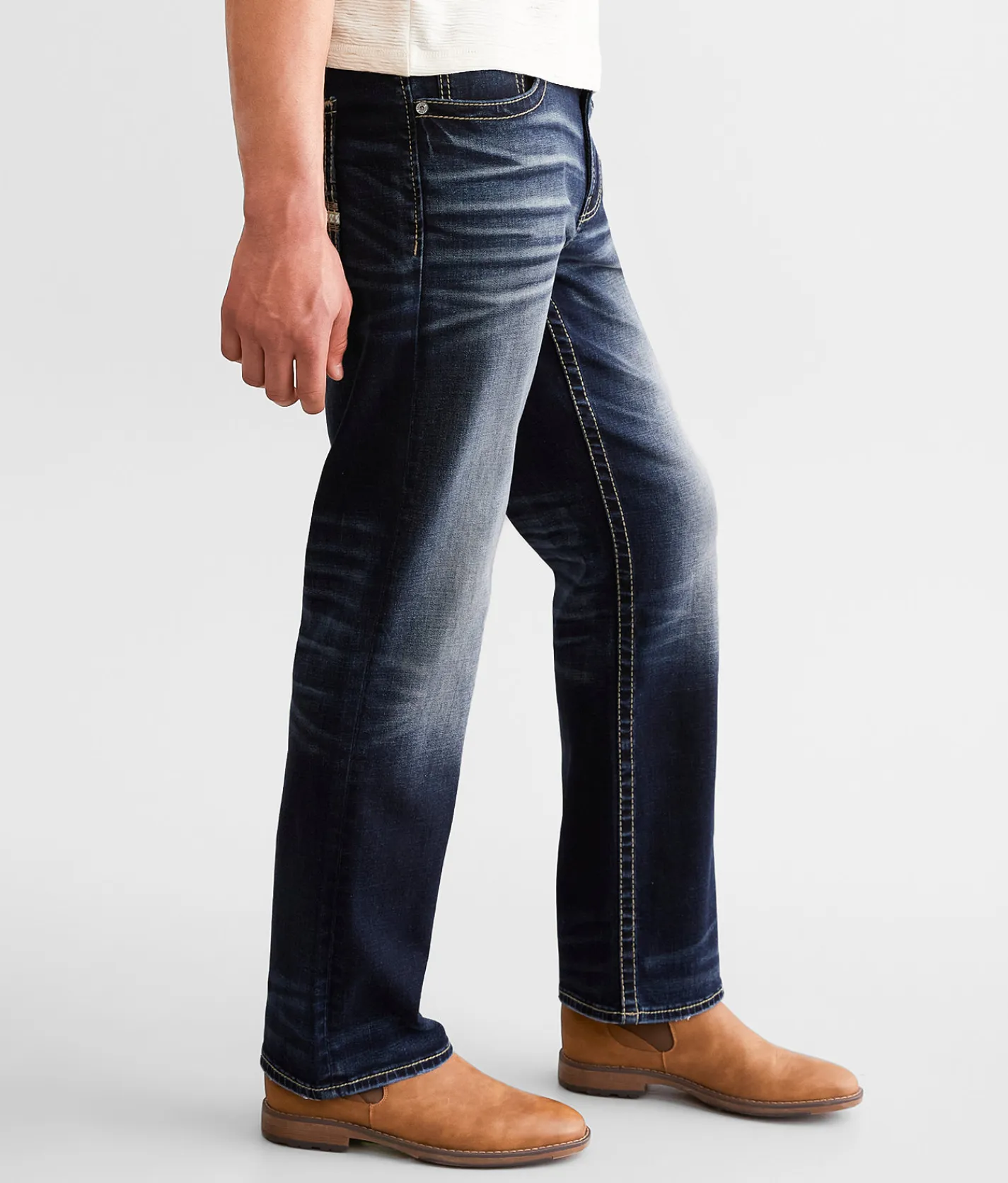 Salvage Anarchy Straight Stretch Jean Omega Sand Tiger Hot