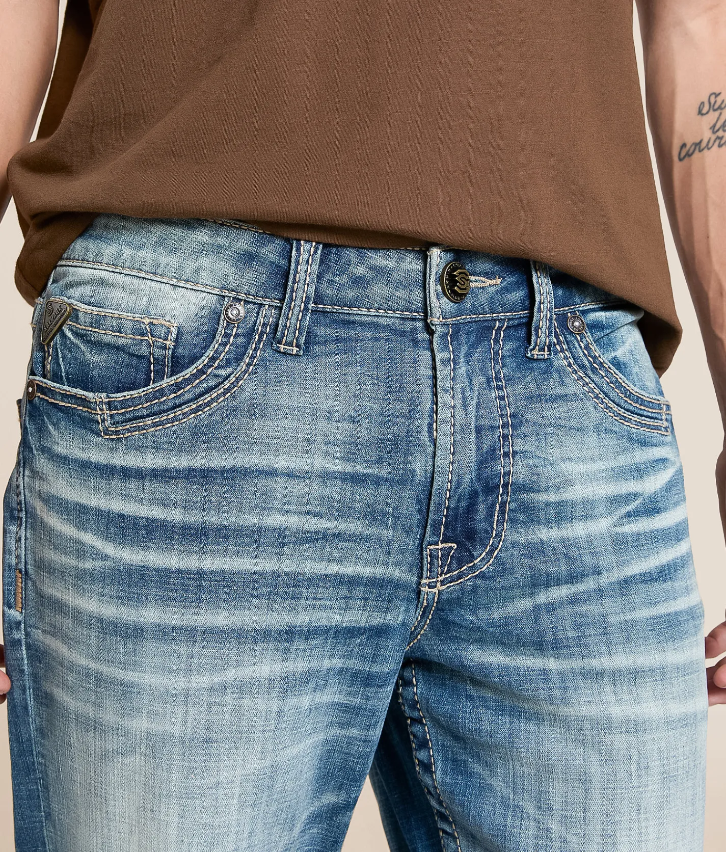 Bottoms|Jeans | Salvage Anarchy Straight Stretch Jean Golden Ember