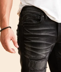 Sale Jeans|Bottoms | Salvage Anarchy Straight Stretch Jean Lotus Aura