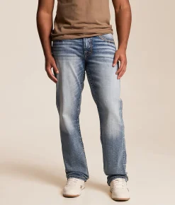 Salvage Anarchy Straight Stretch Jean Glacier Bay Discount