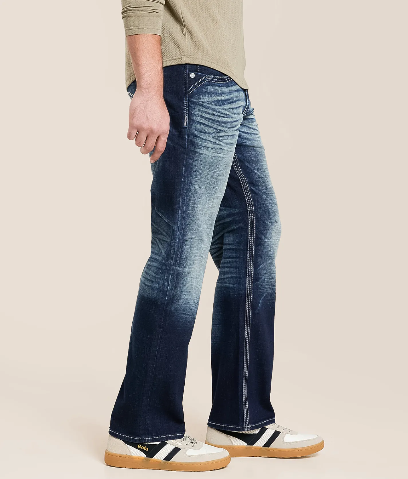 Salvage Anarchy Straight Stretch Jean Mystic Brew Discount