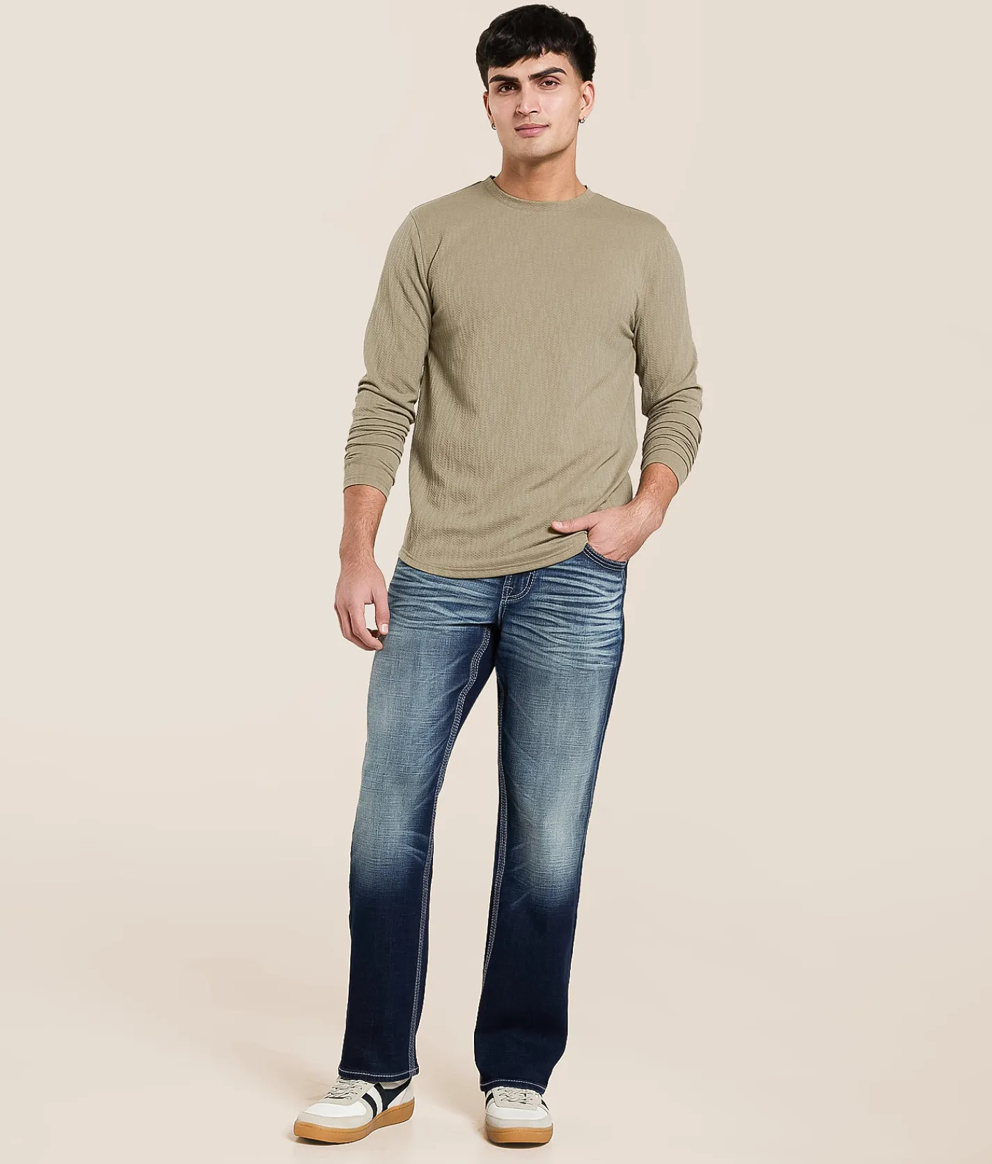 Salvage Anarchy Straight Stretch Jean Mystic Brew Discount