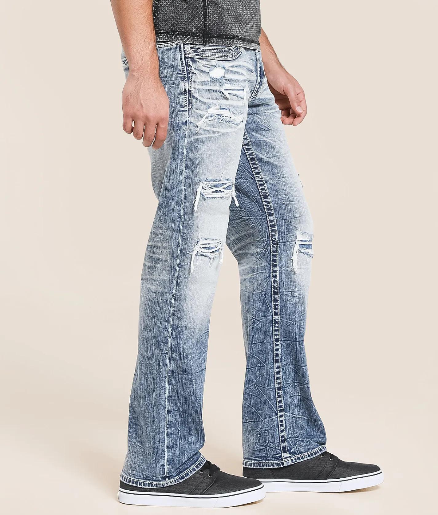 Bottoms|Jeans | Salvage Anarchy Straight Stretch Jean Pineapple Paradise