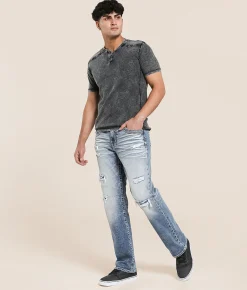 Bottoms|Jeans | Salvage Anarchy Straight Stretch Jean Pineapple Paradise