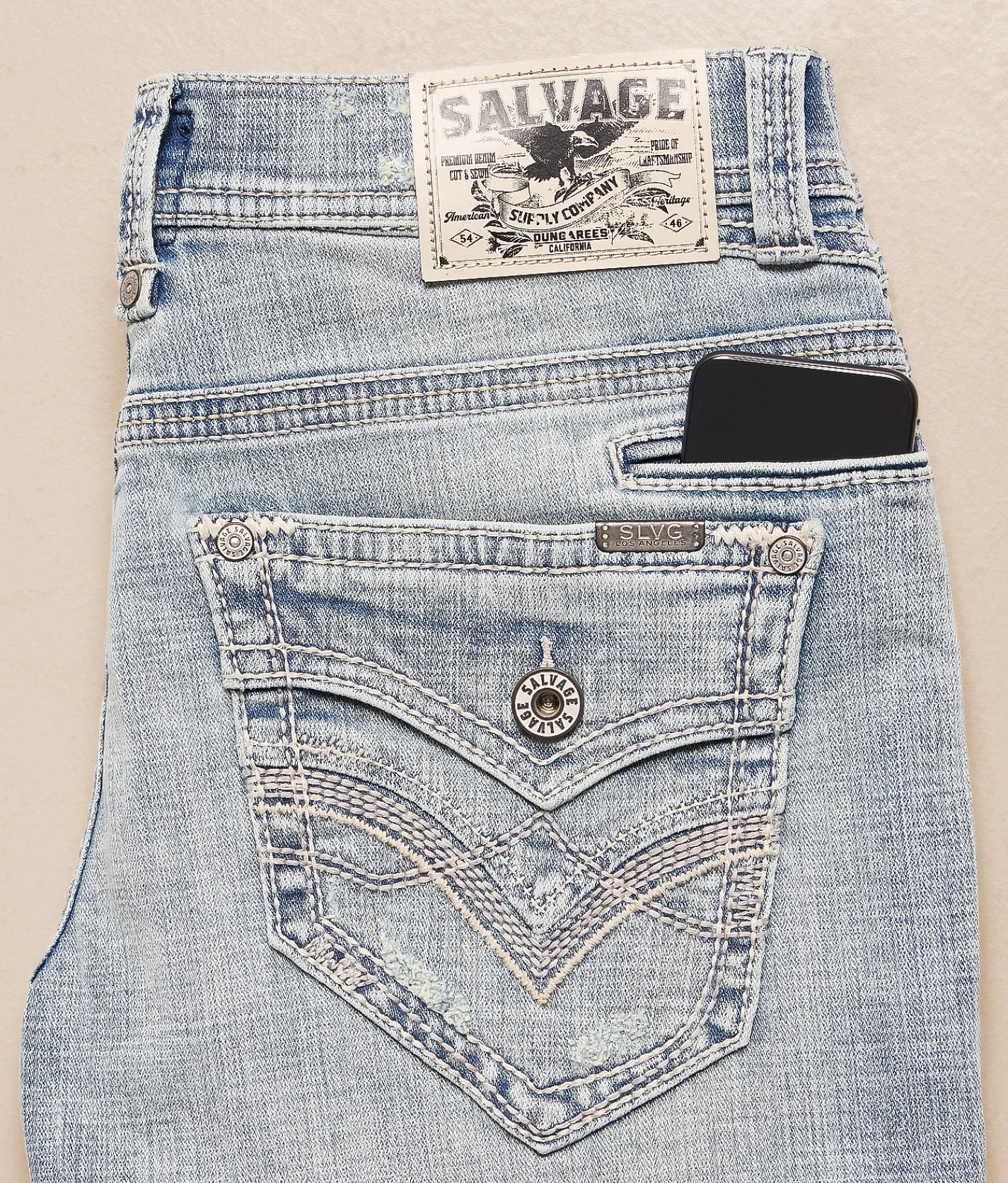 Bottoms | Salvage Anarchy Straight Stretch Jean Grand Canyon