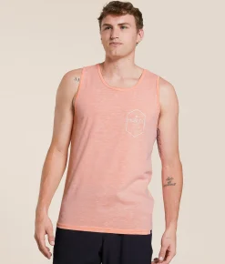 Tops | Hurley Anarco Tank Top White Total Orange