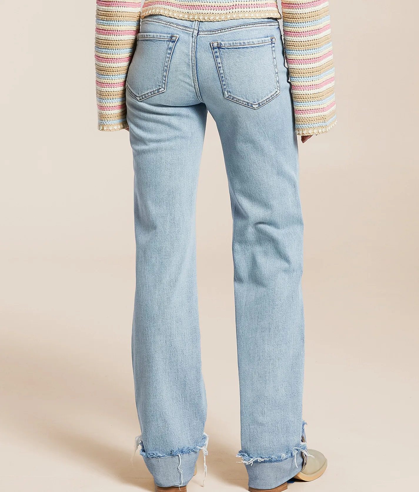 BKE Andi Classic Straight Stretch Cuffed Jean Avery 2 Discount