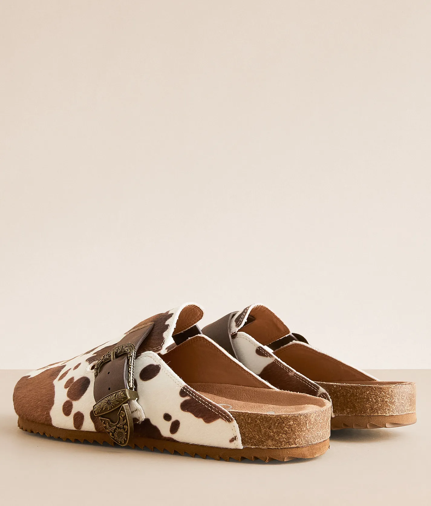 Shoes | Very G Andi Cow Print Mule Tan