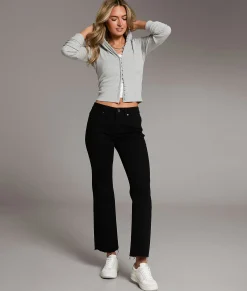 Jeans|Bke Jeans | BKE Andi Cropped Straight Stretch Jean Black