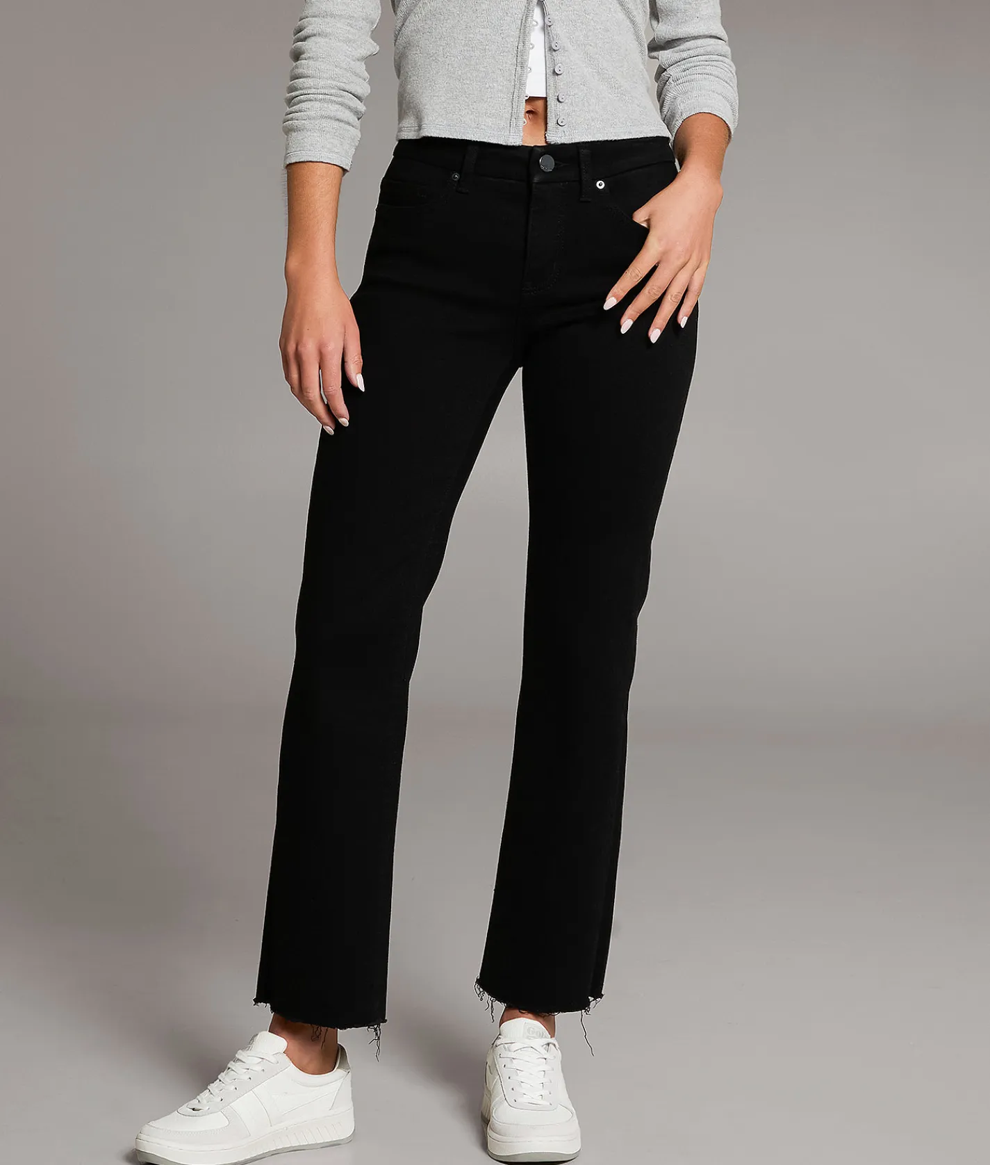 Jeans|Bke Jeans | BKE Andi Cropped Straight Stretch Jean Black