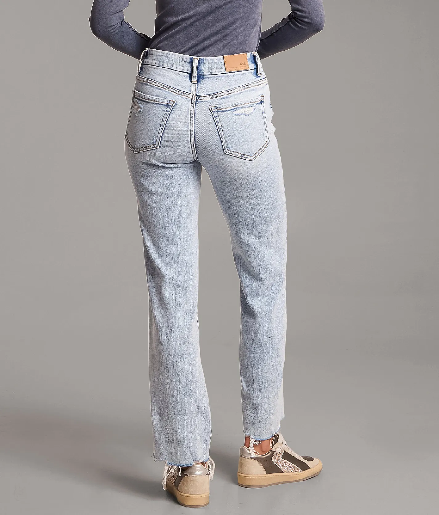 BKE Andi Cropped Straight Stretch Jean Senger 3 Outlet
