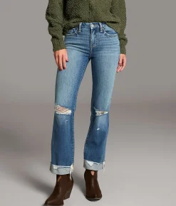 BKE Andi Cropped Straight Stretch Cuffed Jean Pacheco Best