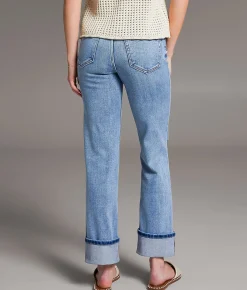 BKE Andi Cropped Straight Stretch Jean Saltis New
