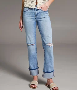 BKE Andi Cropped Straight Stretch Jean Saltis New