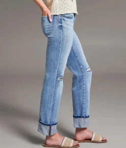 BKE Andi Cropped Straight Stretch Jean Saltis New
