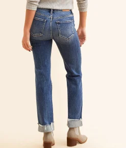 BKE Andi Cropped Straight Stretch Cuffed Jean Velez 2 Online