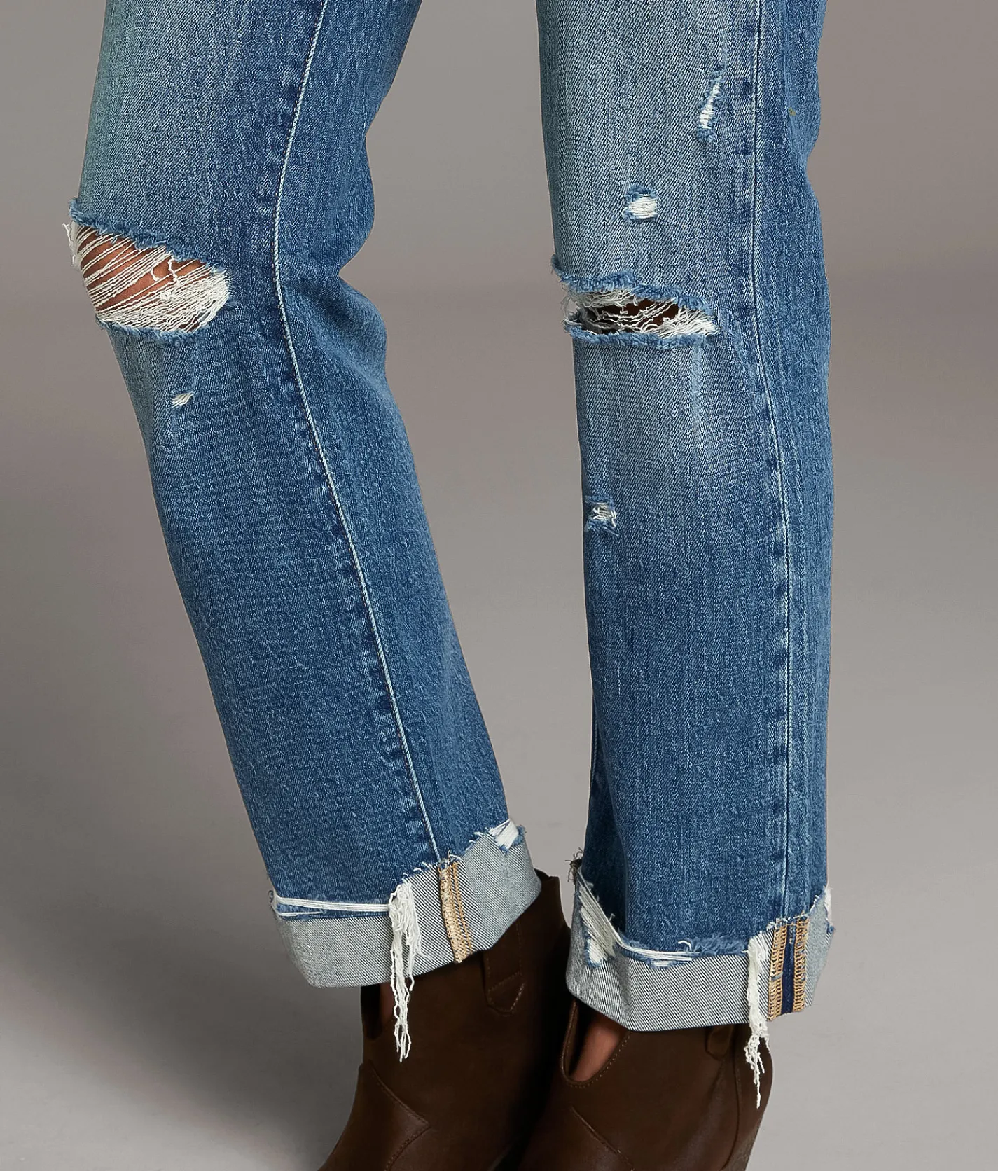 Jeans|Bottoms | BKE Andi Cropped Straight Stretch Cuffed Jean Pacheco