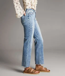 BKE Andi Cropped Straight Stretch Jean Hannigan 5 Outlet