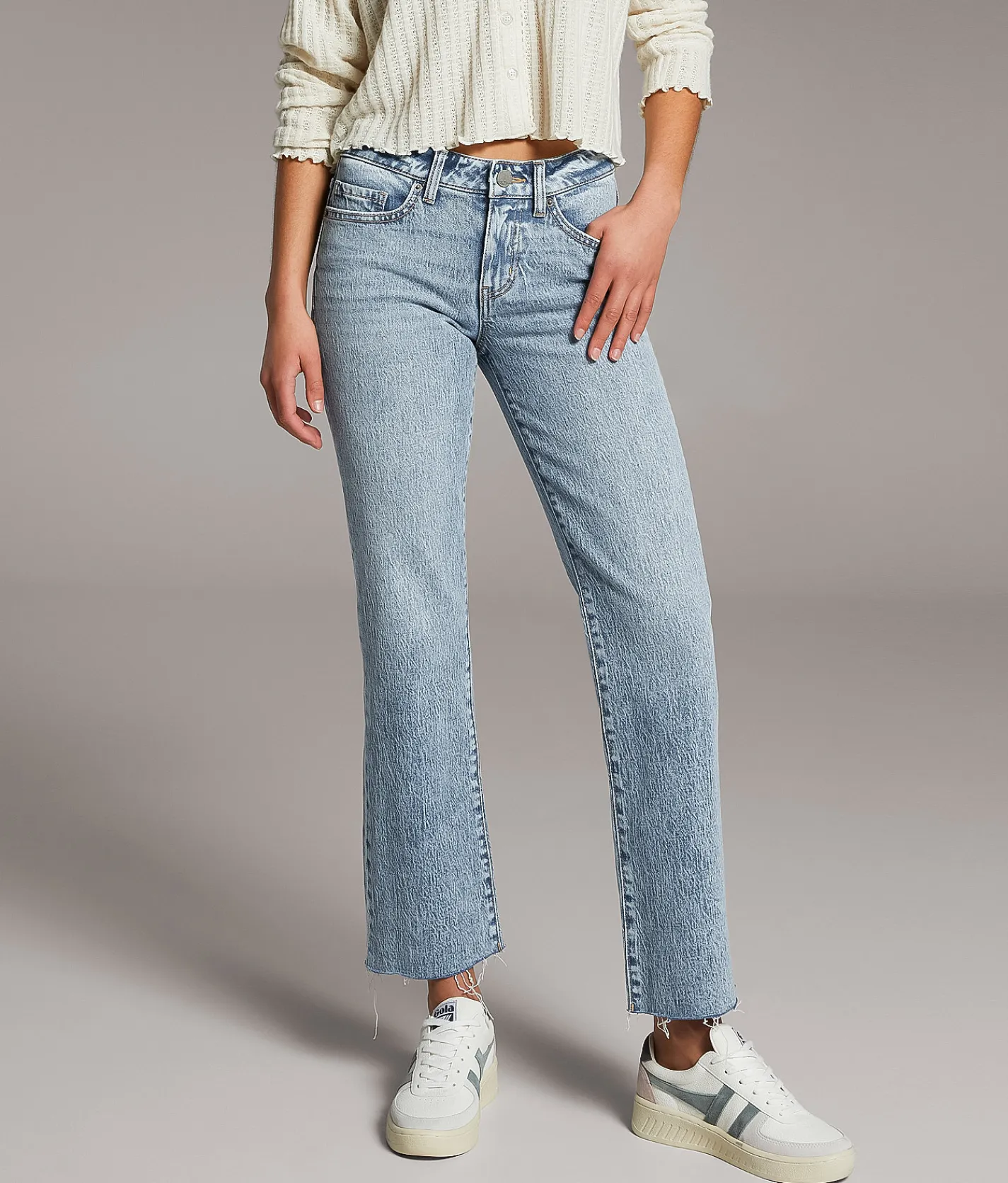 BKE Andi Cropped Straight Stretch Jean Winter Best