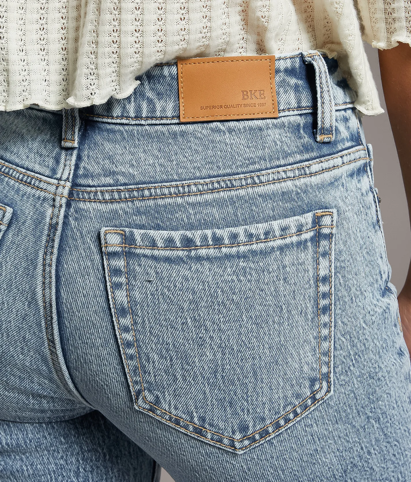 BKE Andi Cropped Straight Stretch Jean Winter Best