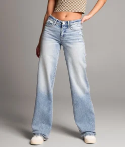 BKE Andi Wide Leg Stretch Jean Aguillar Clearance