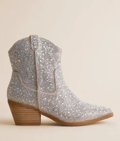 Shoes | Mi.iM Angel Glitz Western Boot Silver