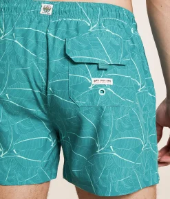 Bottoms|Swimwear | Sunset x Vine Angelo Swim Trunks Blue Spruce