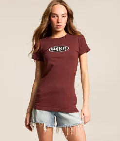 Sullen Angels Old Skool Fitted T-Shirt Hot Chocolate