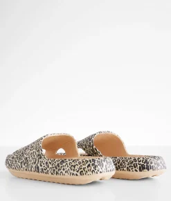 Shoes | BKE Animal Print Slide Beige