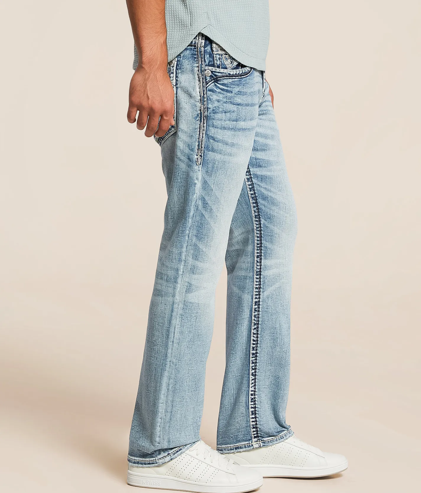 Bottoms|Jeans | Rock Revival Antares Relaxed Taper Stretch Jean Antares EQ202