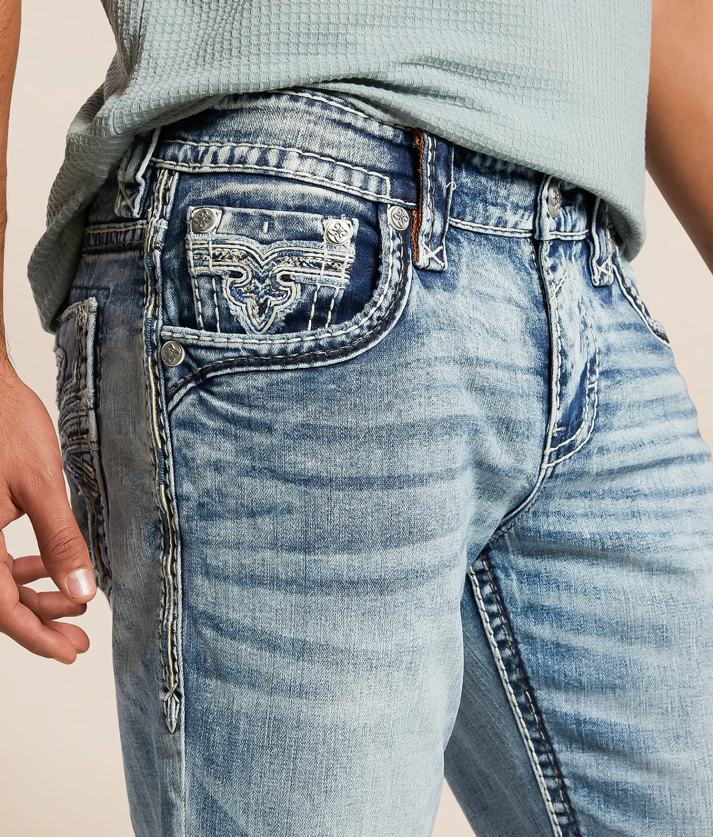 Bottoms|Jeans | Rock Revival Antares Relaxed Taper Stretch Jean Antares EQ202