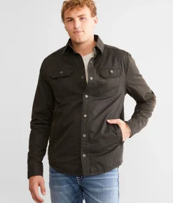 BKE Antique Shacket Brown