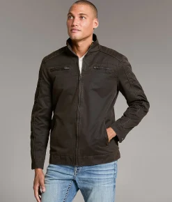 BKE Antique Washed Jacket Brown Clearance