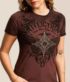 Tops | Affliction Antonia T-Shirt Port Royale