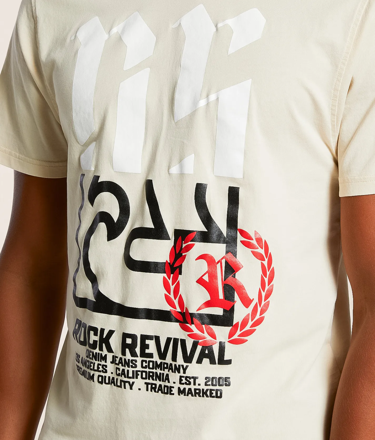 Tops|Graphic T-Shirts | Rock Revival Antonio T-Shirt Tan