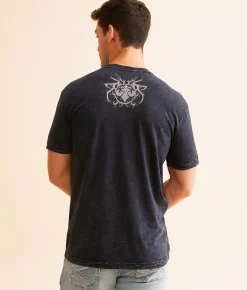 Affliction Apex Predator T-Shirt Black Lava Wash Best