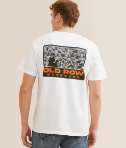 Old Row 80's Camo T-Shirt White Outlet