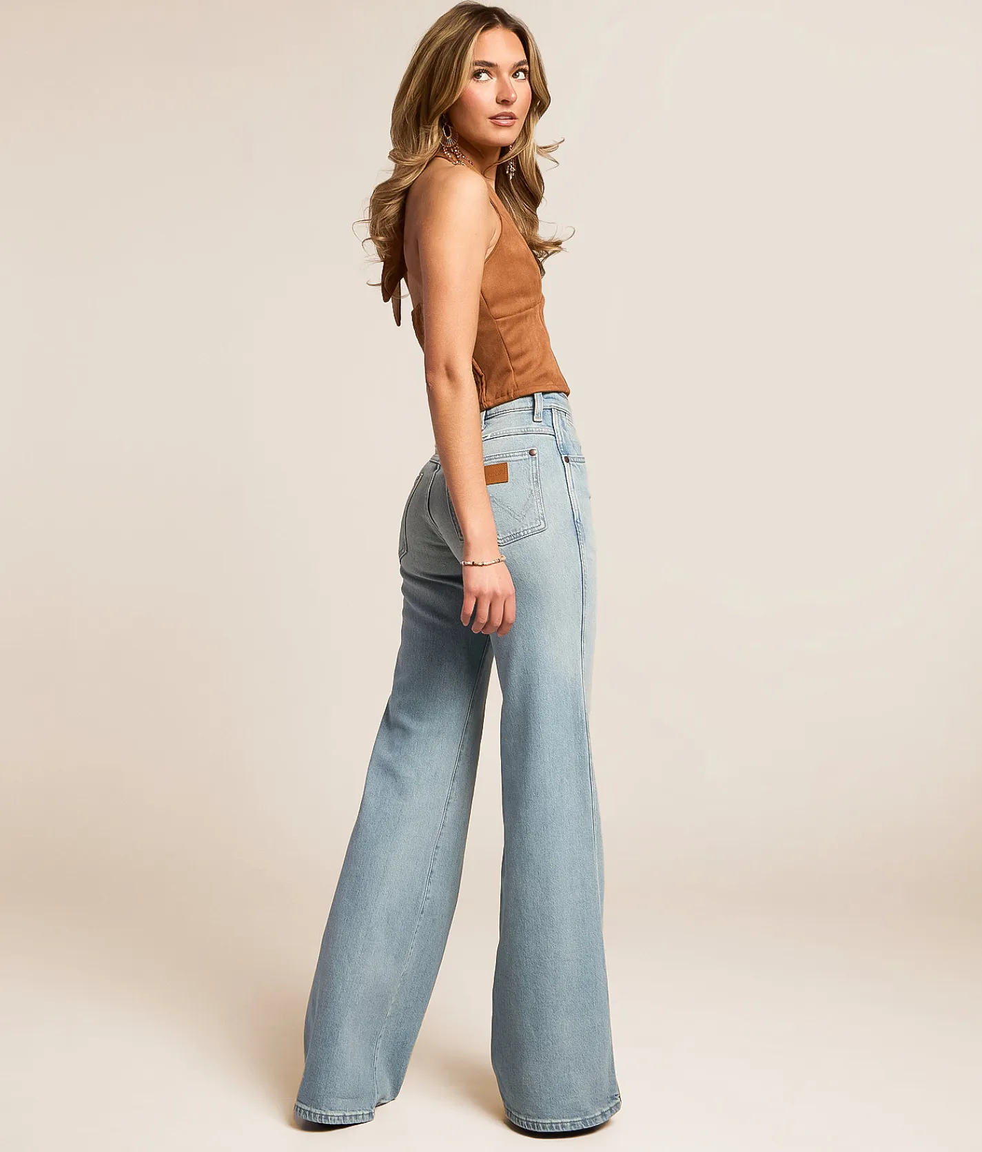 Bottoms | Wrangler® 70's Flare Stretch Jean Golden Daze