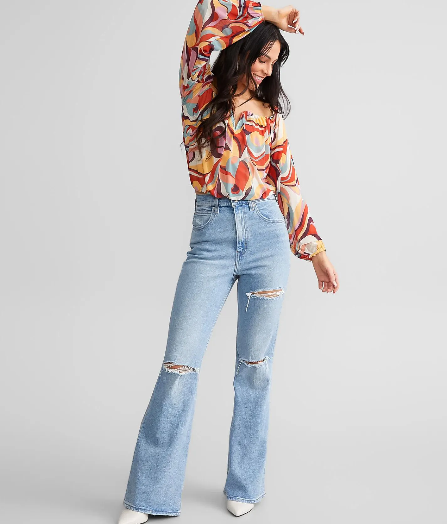 Levi's® 70's High Rise Flare Jean You and I Clearance