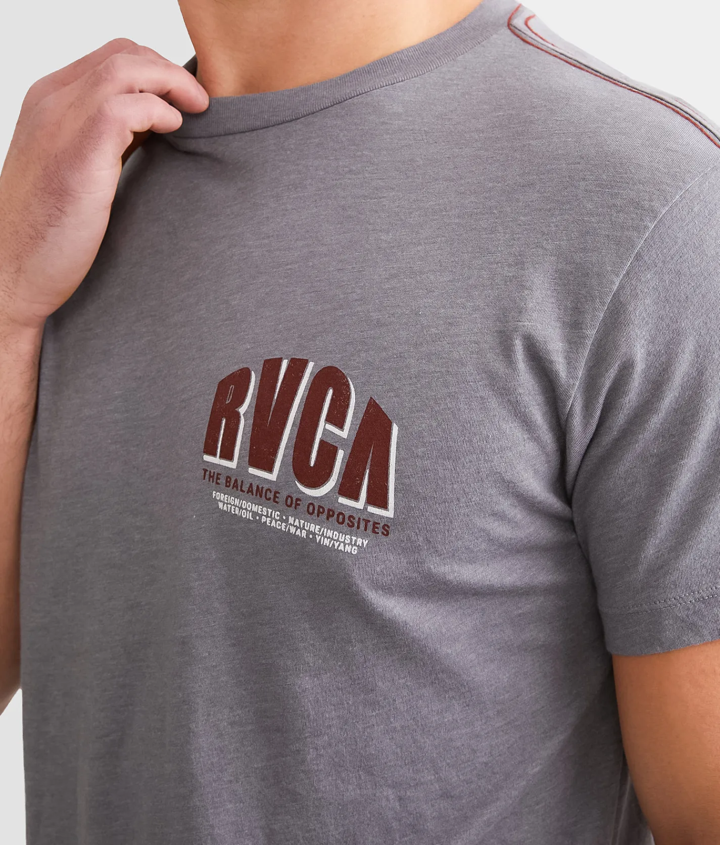 Graphic T-Shirts | RVCA Arc Upper T-Shirt Smoke