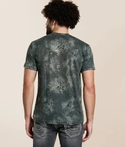 Tops|Graphic T-Shirts | American Fighter Aredale T-Shirt Sage Dk Sage