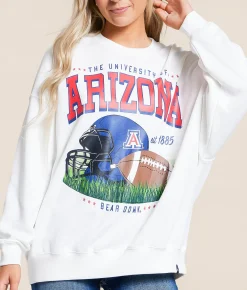 Tops | Gameday SOCIAL® Arizona Bear Down Pullover White