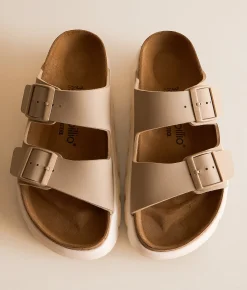 Shoes | Papillio by Birkenstock® Arizona Chunky Suede Sandal Sandcastle