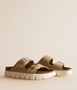 Shoes | Papillio by Birkenstock® Arizona Chunky Suede Sandal Sandcastle